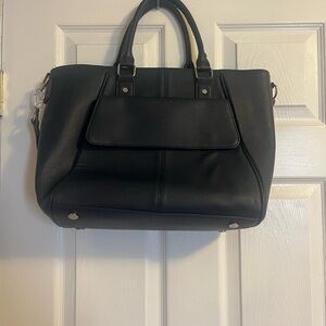 Classic navy Structured Satchel Handbag